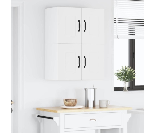 Virtuves Sienas Skapītis Ar Plauktu Balts 60 X 31 X 40 Cm Vidaxl