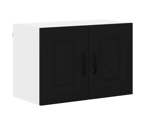 Virtuves Sienas Skapītis Ar Plauktu 2 Pcs Melna 60 X 31 X 40 Cm Vidaxl