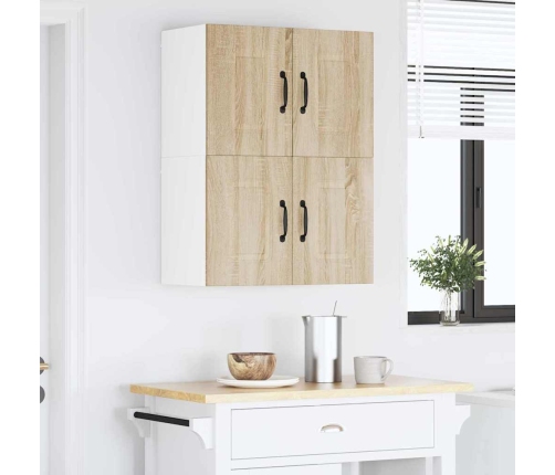 Virtuves Sienas Skapītis 2 Pcs Sonoma Ozols 60 X 31 X 40 Cm Vidaxl