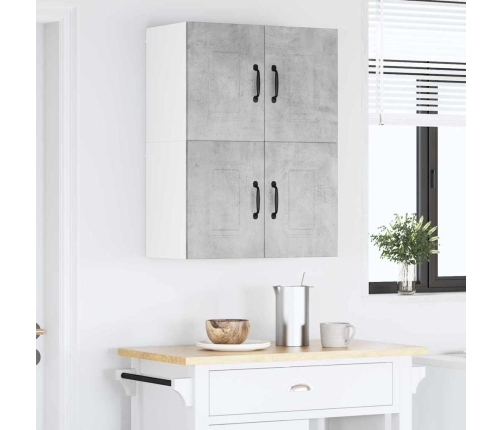 Virtuves Sienas Skapītis 2 Pcs Betona Pelēks 60 X 31 X 40 Cm Vidaxl