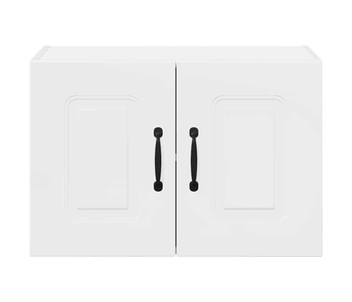 Virtuves Sienas Skapītis 2 Pcs Augsta Spīduma Baltā Krāsa Vidaxl