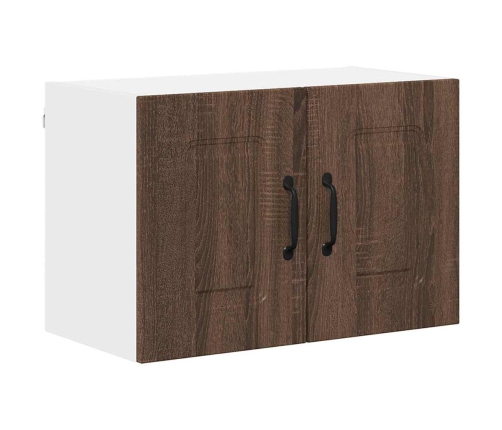 Virtuves Sienas Skapītis Ar Plauktu Brūns Ozols 60 X 31 X 40 Cm Vidaxl