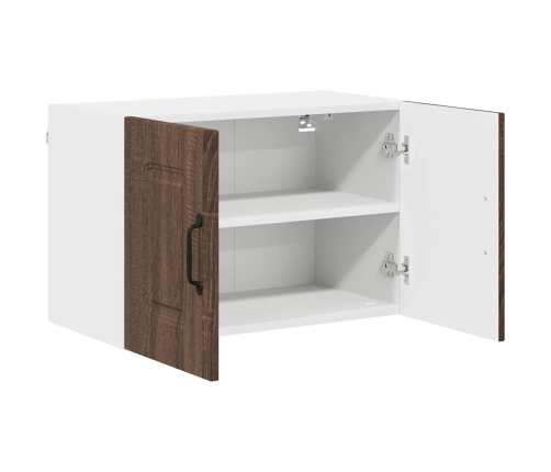 Virtuves Sienas Skapītis 2 Pcs Brūns Ozols 60 X 31 X 40 Cm Vidaxl