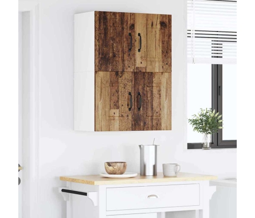 Virtuves Sienas Skapītis Ar Plauktu Vecs Koks 60 X 31 X 40 Cm Vidaxl