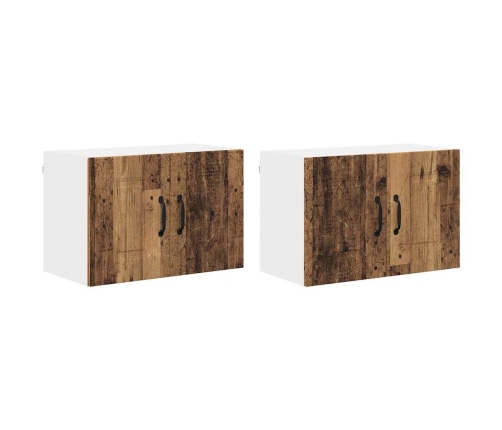 Virtuves Sienas Skapītis 2 Pcs Vecs Koks 60 X 31 X 40 Cm Vidaxl