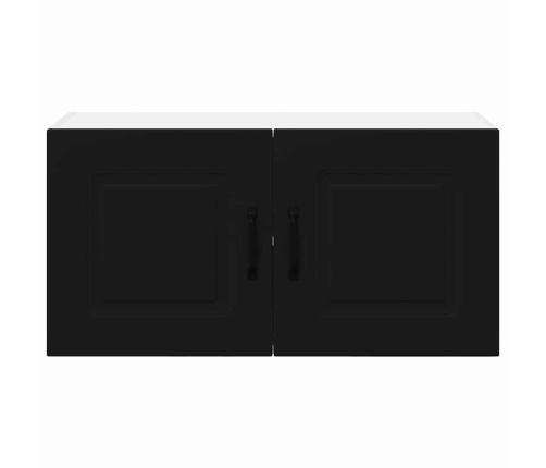 Virtuves Sienas Skapītis Ar Plauktu Melna 80 X 31 X 40 Cm Vidaxl