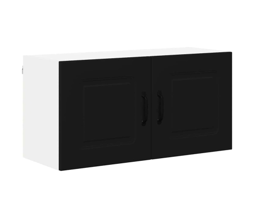 Virtuves Sienas Skapītis Ar Plauktu Melna 80 X 31 X 40 Cm Vidaxl