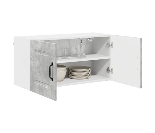 Virtuves Sienas Skapītis Betona Pelēks 80 X 31 X 40 Cm Vidaxl