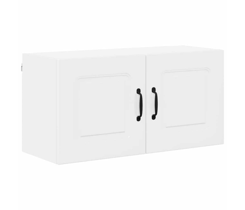 Virtuves Sienas Skapītis Ar Plauktu Augsta Spīduma Baltā Krāsa Vidaxl