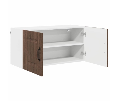 Virtuves Sienas Skapītis Ar Plauktu Brūns Ozols 80 X 31 X 40 Cm Vidaxl