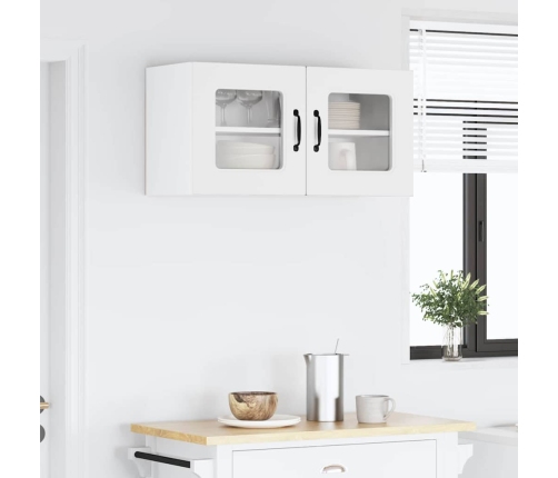 Virtuves Sienas Skapītis Ar Plauktu Balts 80 X 31 X 40 Cm Vidaxl