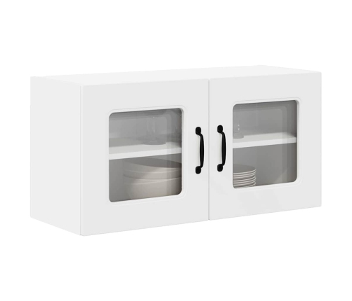 Virtuves Sienas Skapītis Ar Plauktu Balts 80 X 31 X 40 Cm Vidaxl