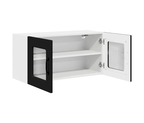 Virtuves Sienas Skapītis Ar Plauktu Melna 80 X 31 X 40 Cm Vidaxl