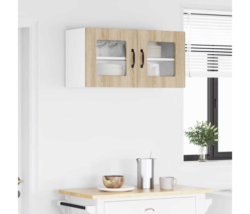 Virtuves Sienas Skapītis Ar Durvīm Sonoma Ozols 80 X 31 X 40 Cm Vidaxl