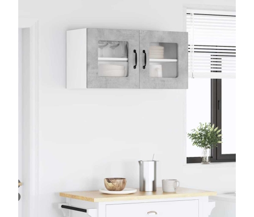 Virtuves Sienas Skapītis Betona Pelēks 80 X 31 X 40 Cm Vidaxl