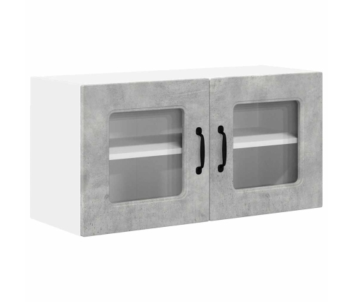 Virtuves Sienas Skapītis Betona Pelēks 80 X 31 X 40 Cm Vidaxl