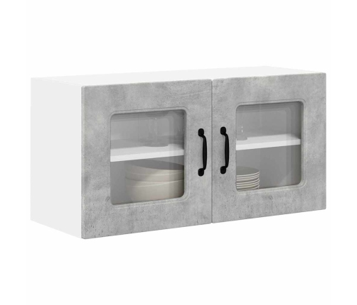 Virtuves Sienas Skapītis Betona Pelēks 80 X 31 X 40 Cm Vidaxl
