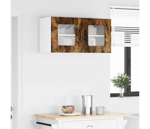 Virtuves Sienas Skapītis Ar Durvīm Dūmaka Ozols 80 X 31 X 40 Cm Vidaxl