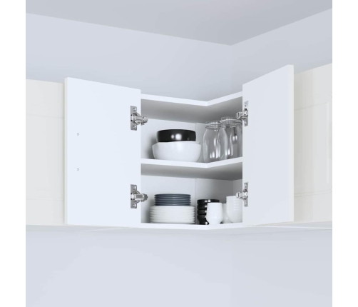 Virtuves Sienas Skapītis Ar Plauktu Balts 57 X 57 X 40 Cm Vidaxl