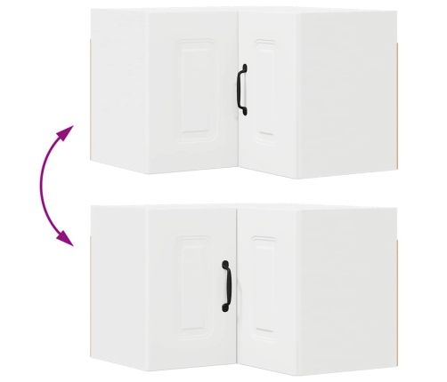 Virtuves Sienas Skapītis Ar Plauktu Balts 57 X 57 X 40 Cm Vidaxl