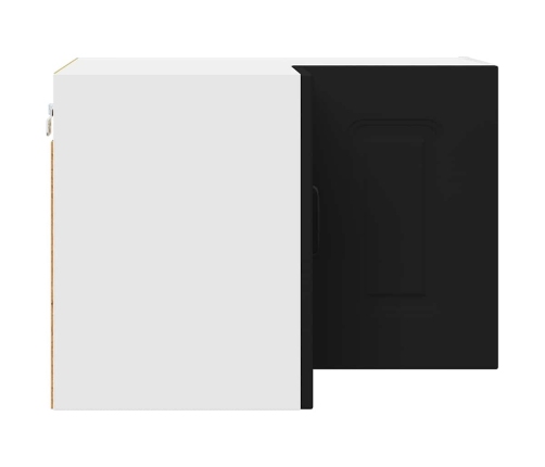 Virtuves Sienas Skapītis Ar Plauktu Melna 57 X 57 X 40 Cm Vidaxl