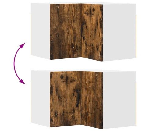 Virtuves Sienas Skapītis Ar Durvīm Dūmaka Ozols 57 X 57 X 40 Cm Vidaxl