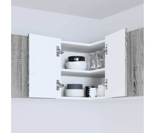 Virtuves Sienas Skapītis Pelēks Sonoma 57 X 57 X 40 Cm Vidaxl