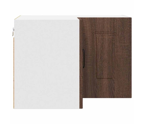 Virtuves Sienas Skapītis Ar Plauktu Brūns Ozols 57 X 57 X 40 Cm Vidaxl