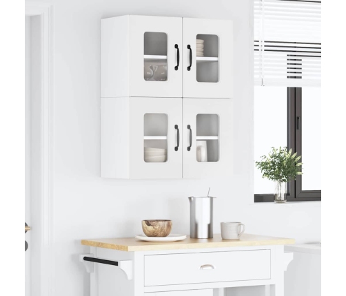 Virtuves Sienas Skapītis Ar Plauktu Balts 60 X 31 X 40 Cm Vidaxl