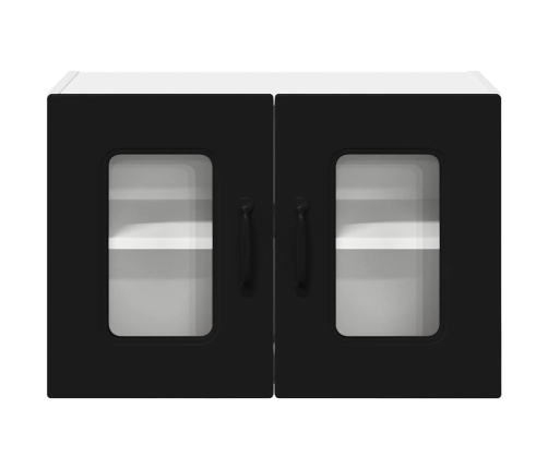 Virtuves Sienas Skapītis Ar Plauktu 2 Pcs Melna 60 X 31 X 40 Cm Vidaxl