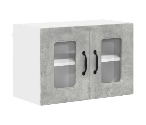 Virtuves Sienas Skapītis 2 Pcs Betona Pelēks 60 X 31 X 40 Cm Vidaxl