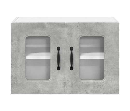 Virtuves Sienas Skapītis 2 Pcs Betona Pelēks 60 X 31 X 40 Cm Vidaxl