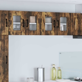 Virtuves Sienas Skapītis Ar Durvīm Dūmaka Ozols 60 X 31 X 40 Cm Vidaxl