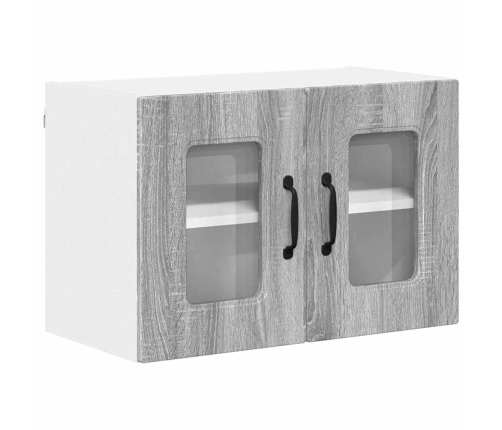 Virtuves Sienas Skapītis 2 Pcs Pelēks Sonoma 60 X 31 X 40 Cm Vidaxl