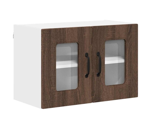 Virtuves Sienas Skapītis 2 Pcs Brūns Ozols 60 X 31 X 40 Cm Vidaxl