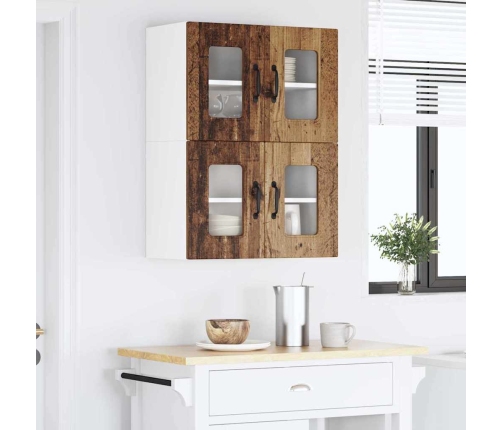 Virtuves Sienas Skapītis Ar Plauktu Vecs Koks 60 X 31 X 40 Cm Vidaxl