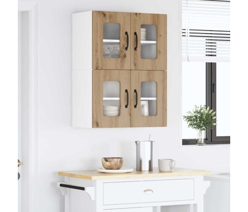 Virtuves Sienas Skapītis 2 Pcs Artisānā Ozols 60 X 31 X 40 Cm Vidaxl