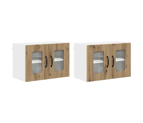 Virtuves Sienas Skapītis 2 Pcs Artisānā Ozols 60 X 31 X 40 Cm Vidaxl