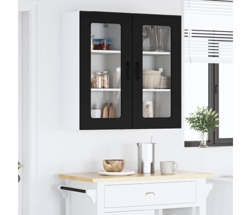 Virtuves Sienas Skapītis Ar Plauktu Melna 40 X 31 X 80 Cm Vidaxl