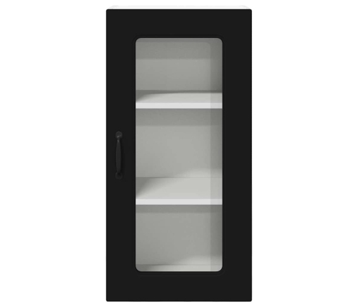 Virtuves Sienas Skapītis Ar Plauktu Melna 40 X 31 X 80 Cm Vidaxl