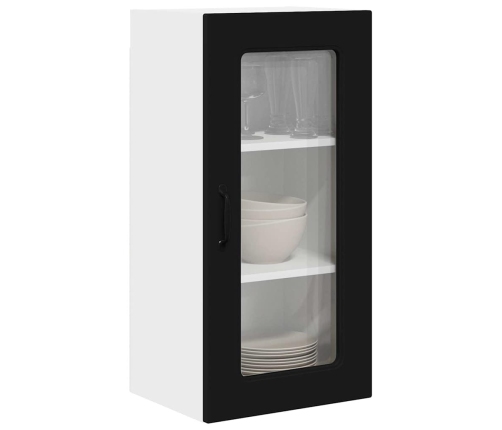 Virtuves Sienas Skapītis Ar Plauktu Melna 40 X 31 X 80 Cm Vidaxl