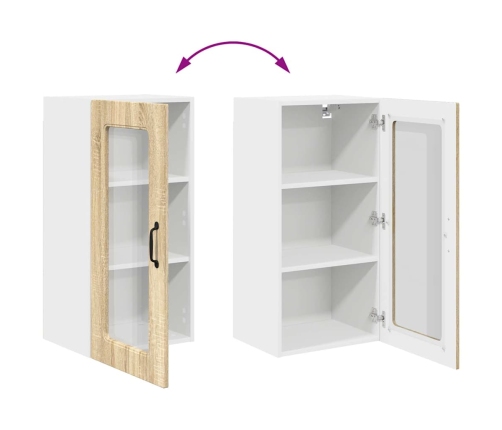 Virtuves Sienas Skapītis 2 Pcs Sonoma Ozols 40 X 31 X 80 Cm Vidaxl