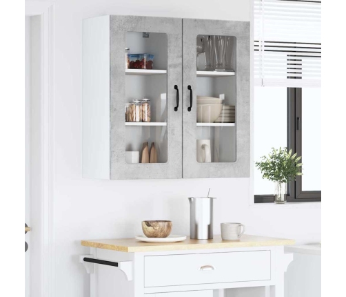 Virtuves Sienas Skapītis 2 Pcs Betona Pelēks 40 X 31 X 80 Cm Vidaxl