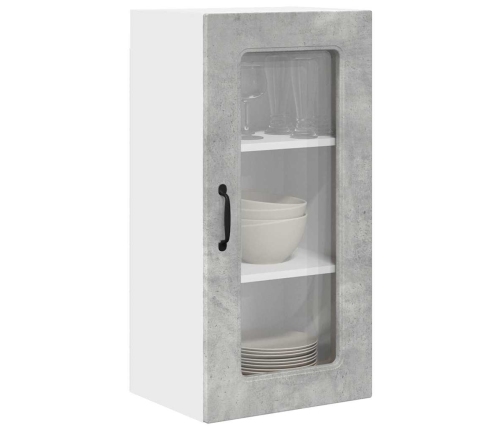 Virtuves Sienas Skapītis 2 Pcs Betona Pelēks 40 X 31 X 80 Cm Vidaxl