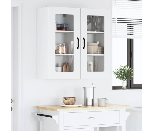 Virtuves Sienas Skapītis 2 Pcs Augsta Spīduma Baltā Krāsa Vidaxl