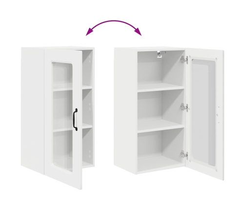 Virtuves Sienas Skapītis 2 Pcs Augsta Spīduma Baltā Krāsa Vidaxl