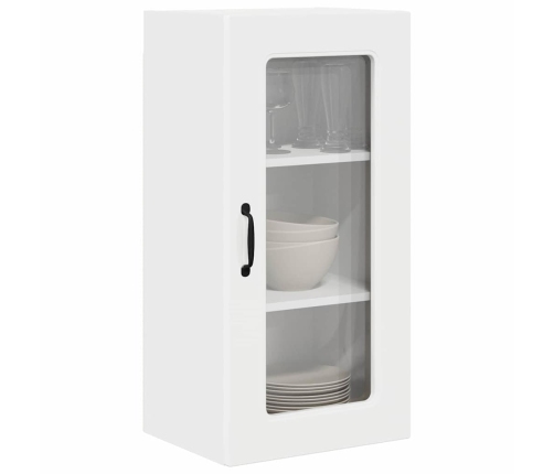 Virtuves Sienas Skapītis 2 Pcs Augsta Spīduma Baltā Krāsa Vidaxl