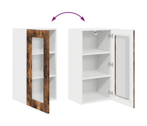 Virtuves Sienas Skapītis 2 Pcs Dūmaka Ozols 40 X 31 X 80 Cm Vidaxl