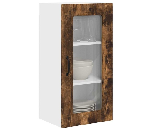 Virtuves Sienas Skapītis 2 Pcs Dūmaka Ozols 40 X 31 X 80 Cm Vidaxl