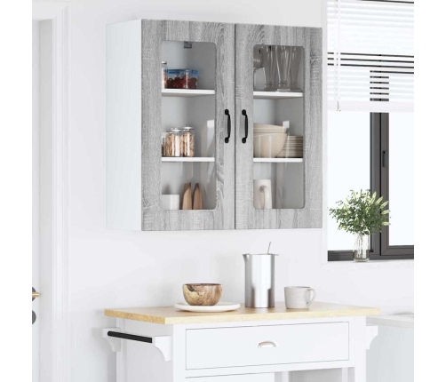 Virtuves Sienas Skapītis 2 Pcs Pelēks Sonoma 40 X 31 X 80 Cm Vidaxl